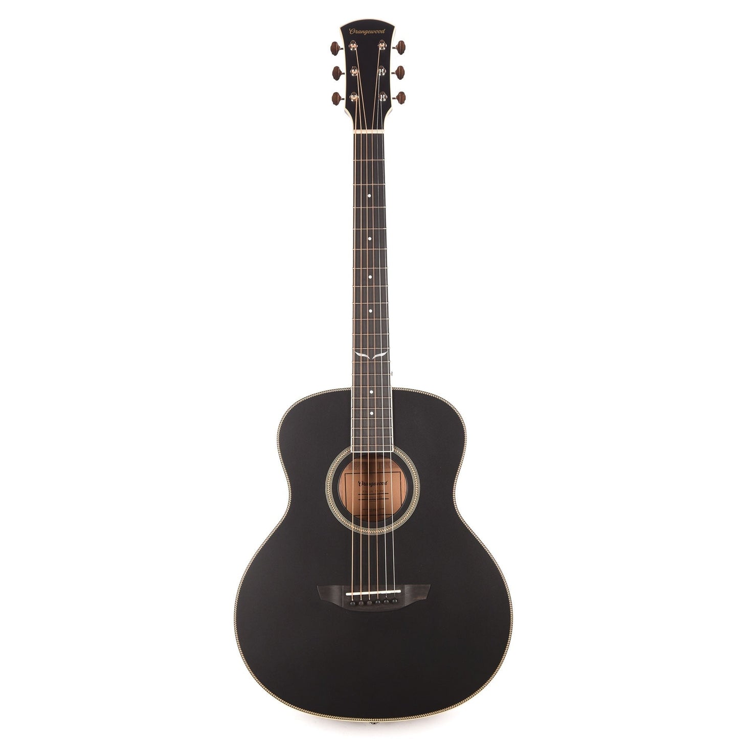 Orangewood Ava Jr Mini Grand Concert Acoustic Guitar Black Satin