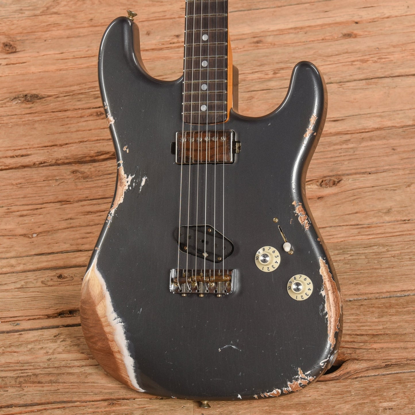 Fender SH Stratocaster Aged Charcoal Frost Metallic 2025