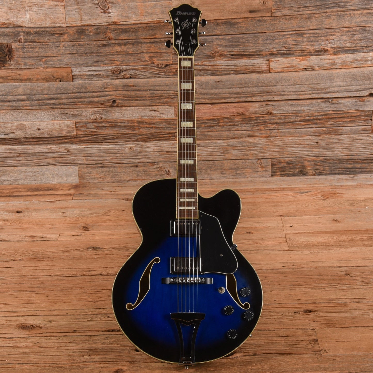 Ibanez AF75 Artcore Transparent Blue Sunburst 2003