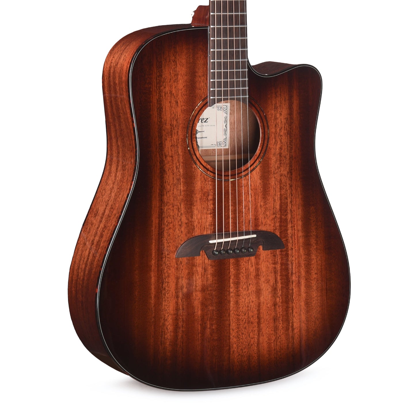 Alvarez MD66ce Masterworks Dreadnought Solid African Mahogany/Solid African Mahogany Shadowburst