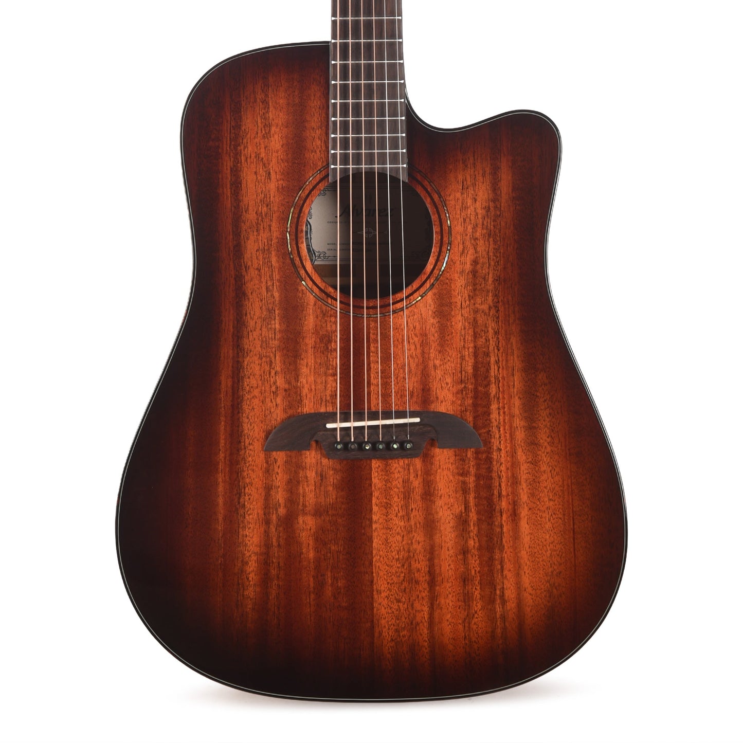 Alvarez MD66ce Masterworks Dreadnought Solid African Mahogany/Solid African Mahogany Shadowburst