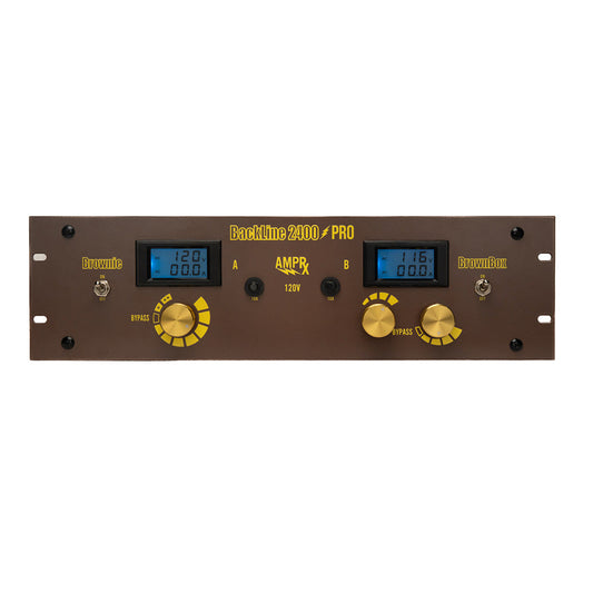 AmpRx Backline 2400 Pro Tube Amplifier Input Voltage Attenuator Rackmount