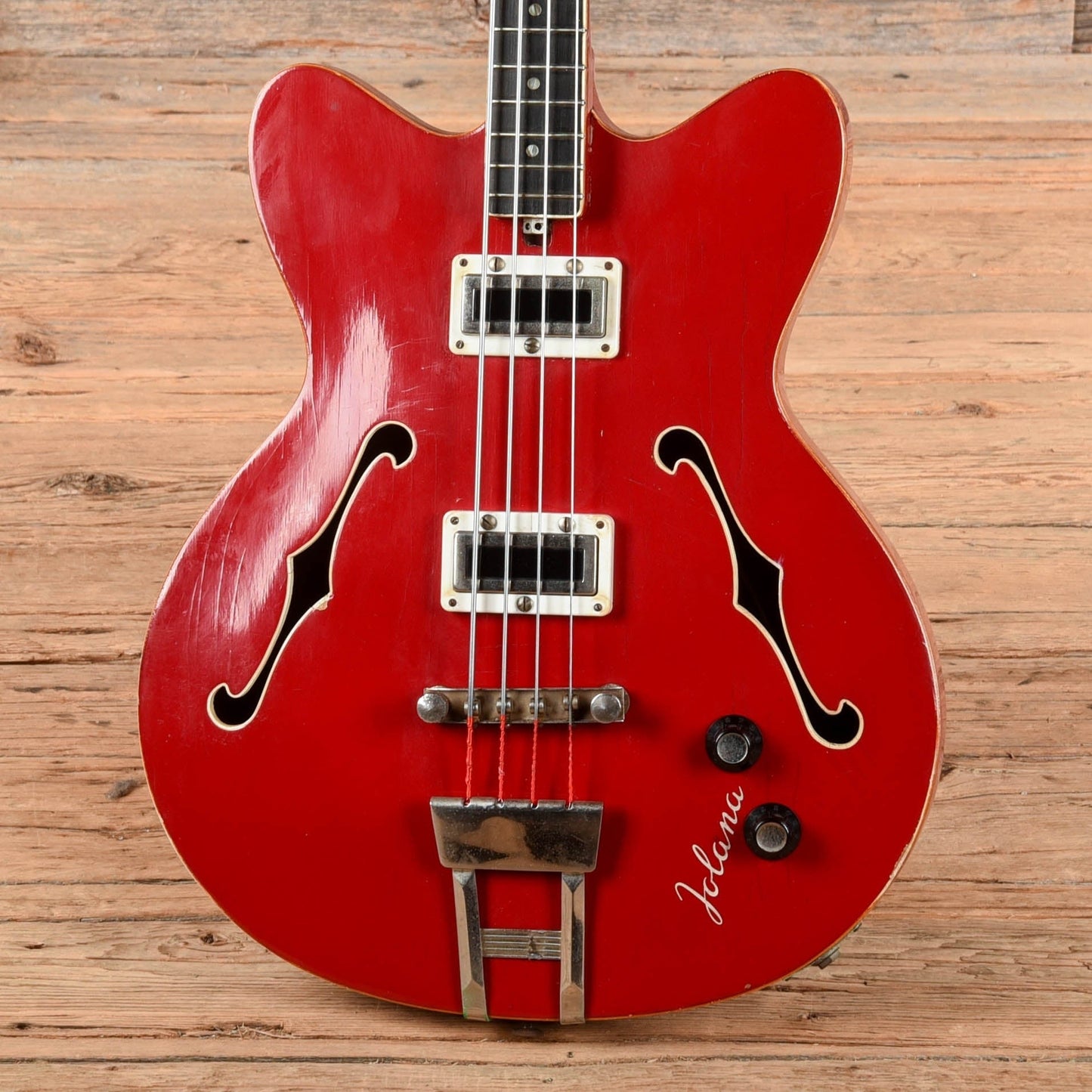 Jolana Studio Bass Red 1970s