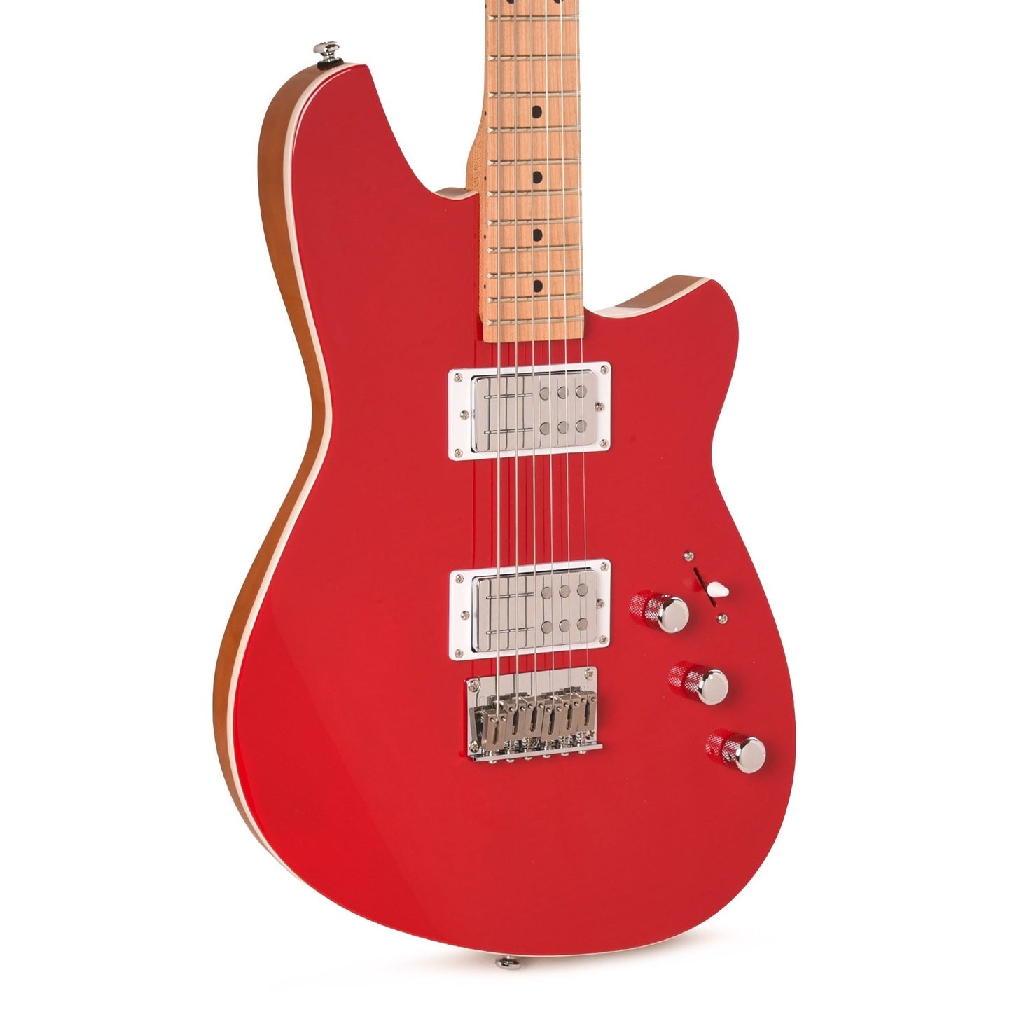 Reverend Descent Baritone Electric Guitar Metallic Cherry