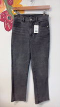 Express Black Modern Straight 30" Inseam Jeans, 2