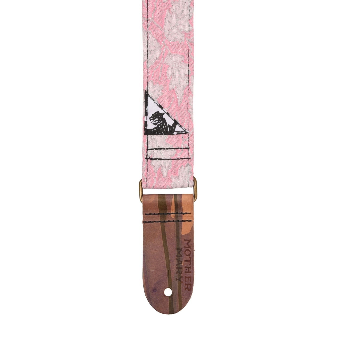 Mother Mary "Pink Leaf" Guitar Strap