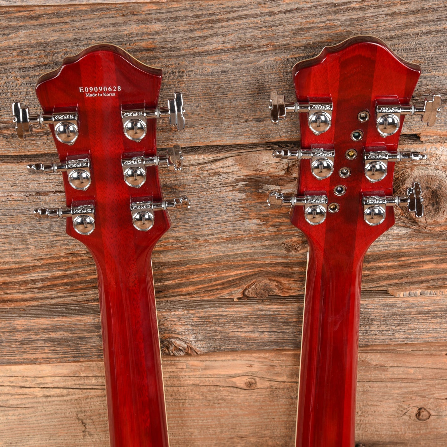 B.C. Rich Rich B Legacy Double Neck 2009 Trans Red - Dave Amato of REO Speedwagon
