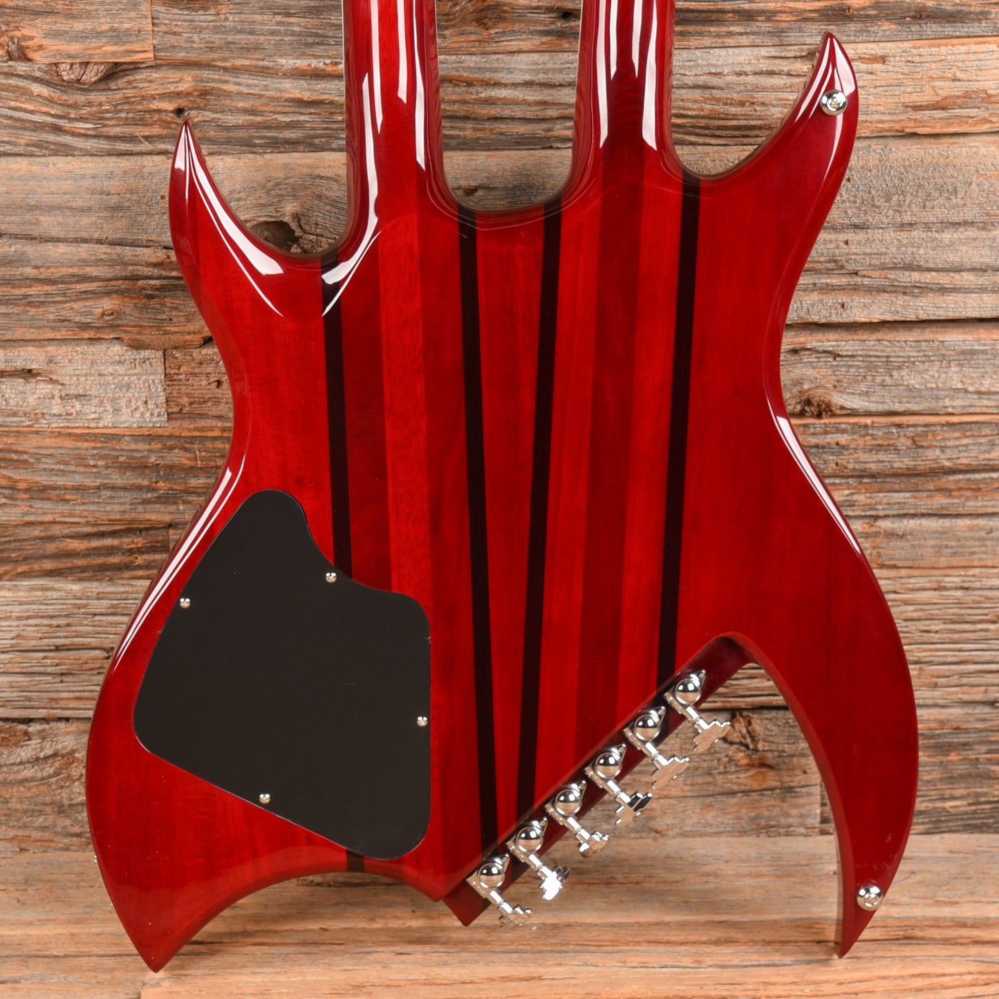 B.C. Rich Rich B Legacy Double Neck 2009 Trans Red - Dave Amato of REO Speedwagon