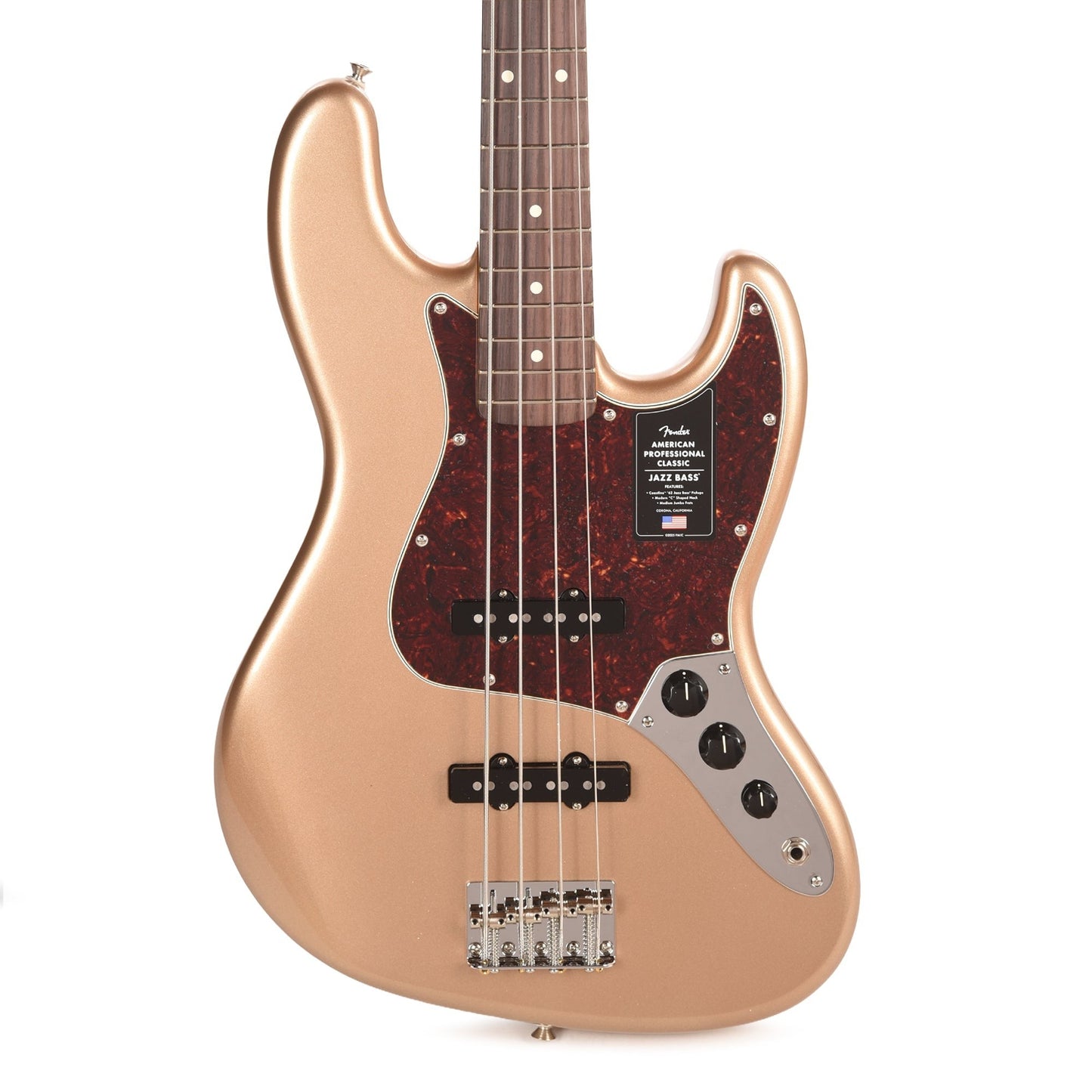 Fender American Professional Classic Jazz Bass Faded Firemist Gold