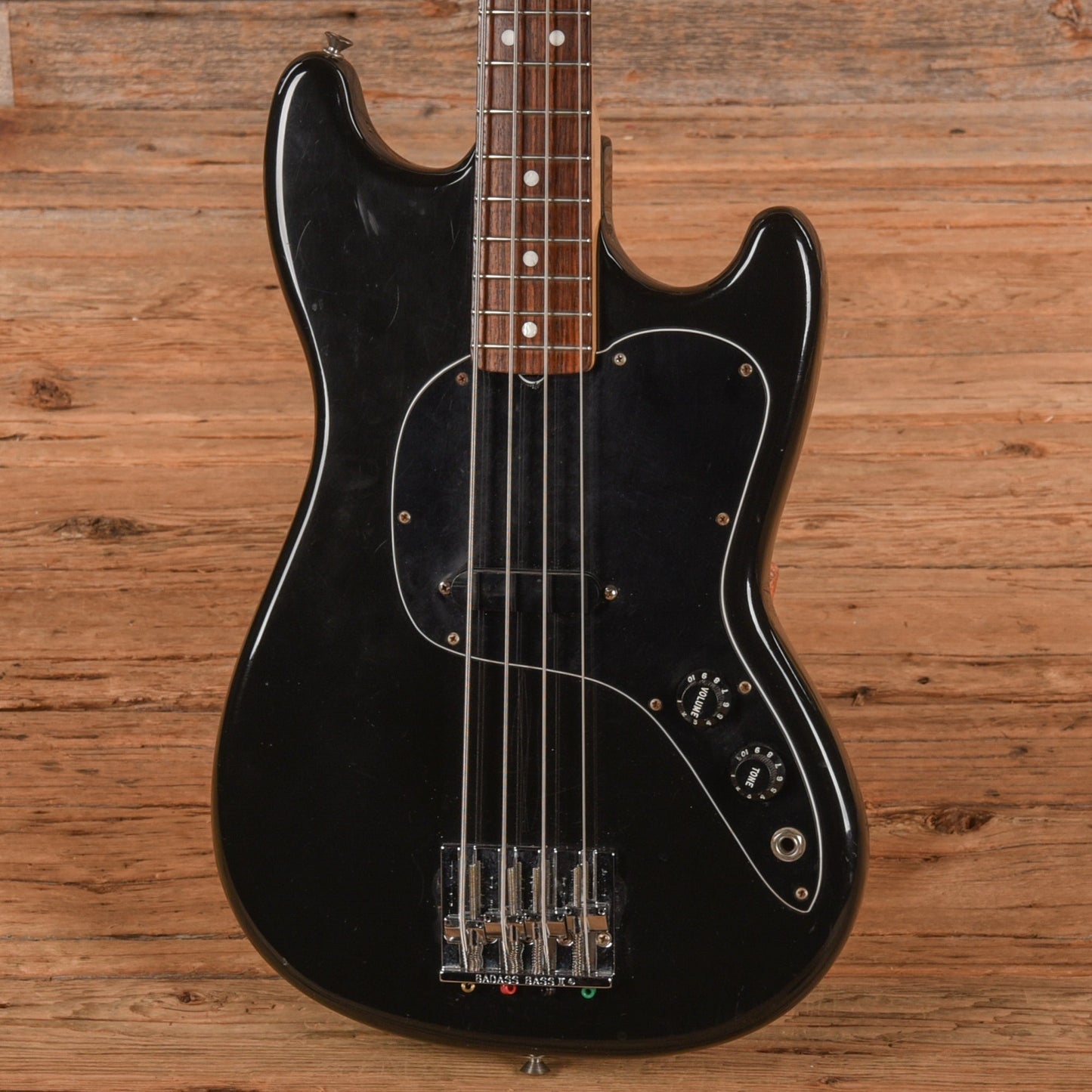 Fender Musicmaster Bass Black 1982