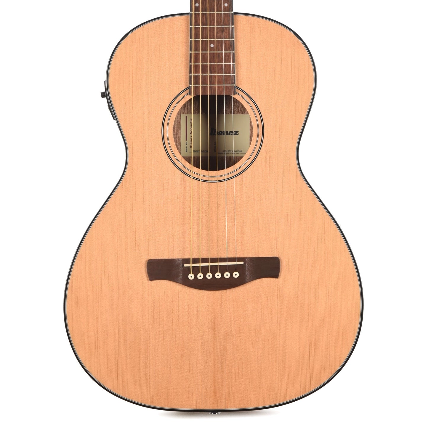Ibanez PN50TKENDH Parlor Acoustic-Electric Guitar Natural High Gloss