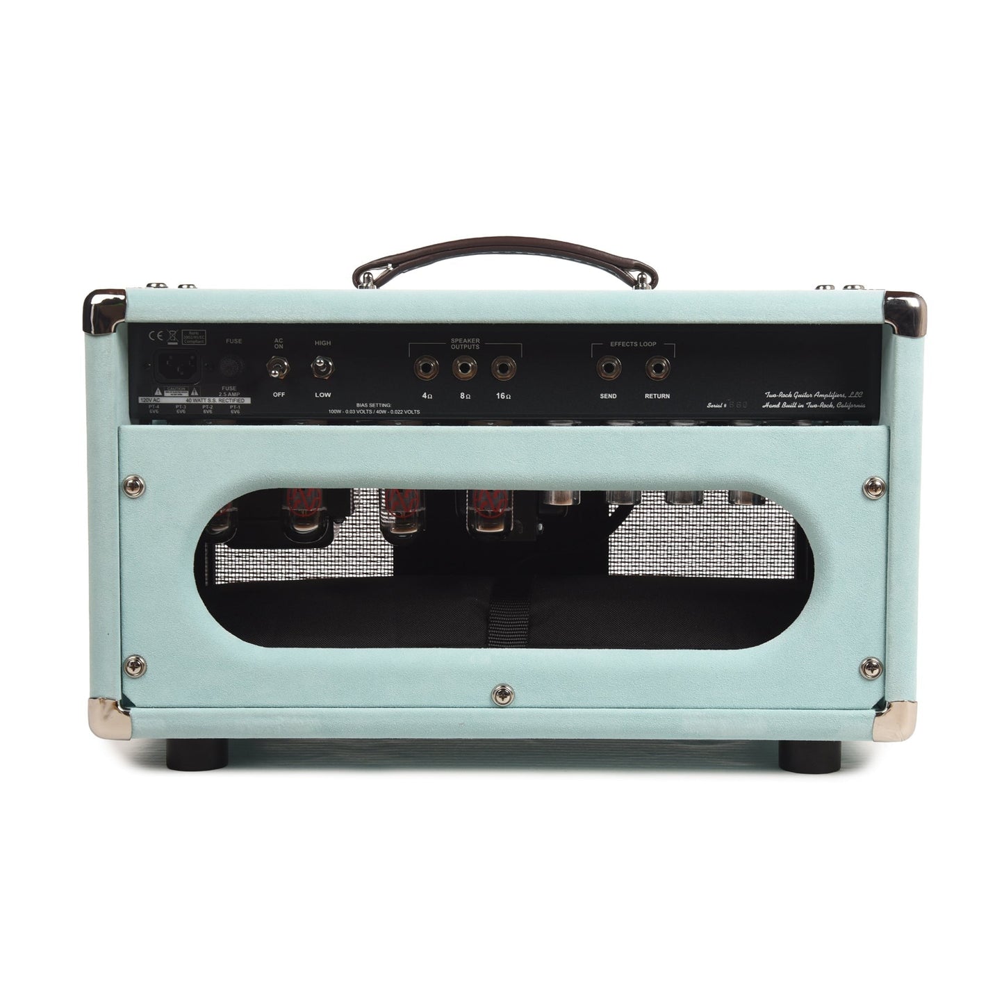 Two Rock Traditional Clean 40/20W Head w/ Mint Suede & Cane Cloth