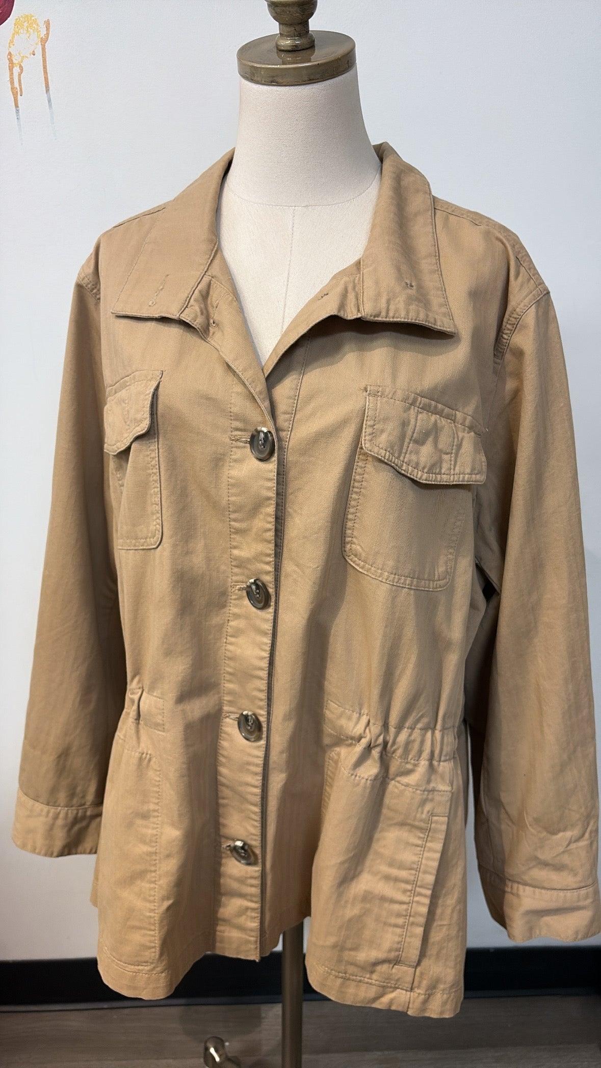 Talbots Tan Jacket, 3X