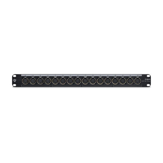 Black Lion Audio PBR XLR 16F DSub 16 Point Gold Plated XLR Female Patchbay w/ DSUB Outs