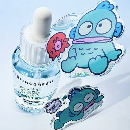 BRINGGREEN X Hangyodon Bamboo Hyalu Water Boosting Serum 50ml 竹萃透明質酸保濕精華 (50ml+補充裝50ml+送手機支架)