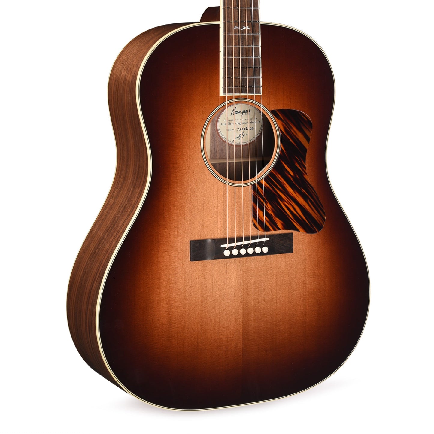 Bourgeois Limited Edition Touchstone Luke Bryan Signature Slope Shoulder Dreadnought Aged Tone Sitka/Walnut Sunburst