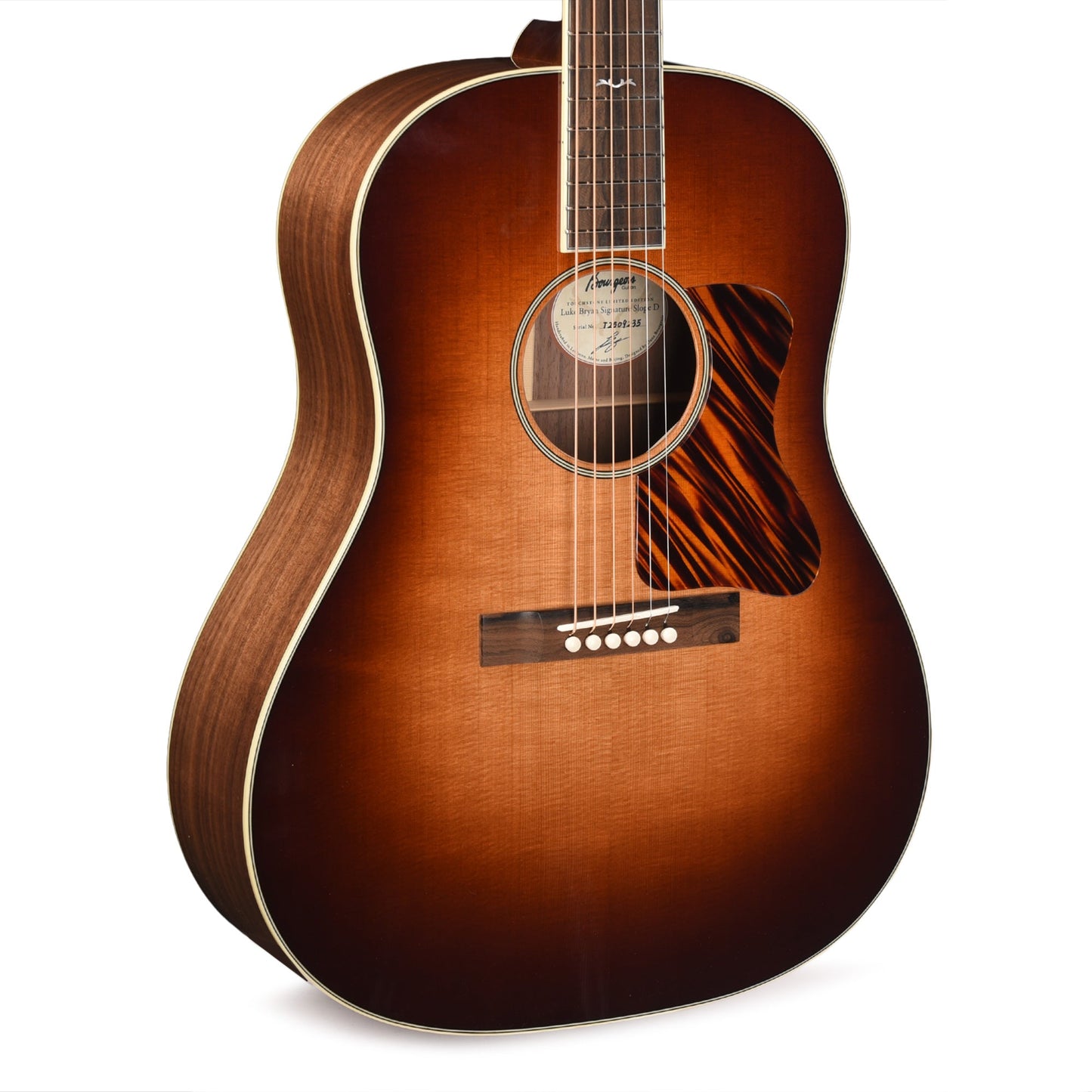 Bourgeois Limited Edition Touchstone Luke Bryan Signature Slope Shoulder Dreadnought Aged Tone Sitka/Walnut Sunburst
