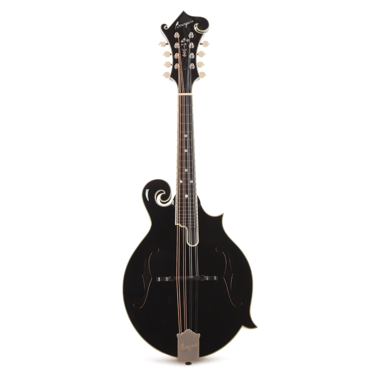 Bourgeois M5 F-Style Mandolin Aged Tone Torrefied Adirondack/Flamed Maple Black