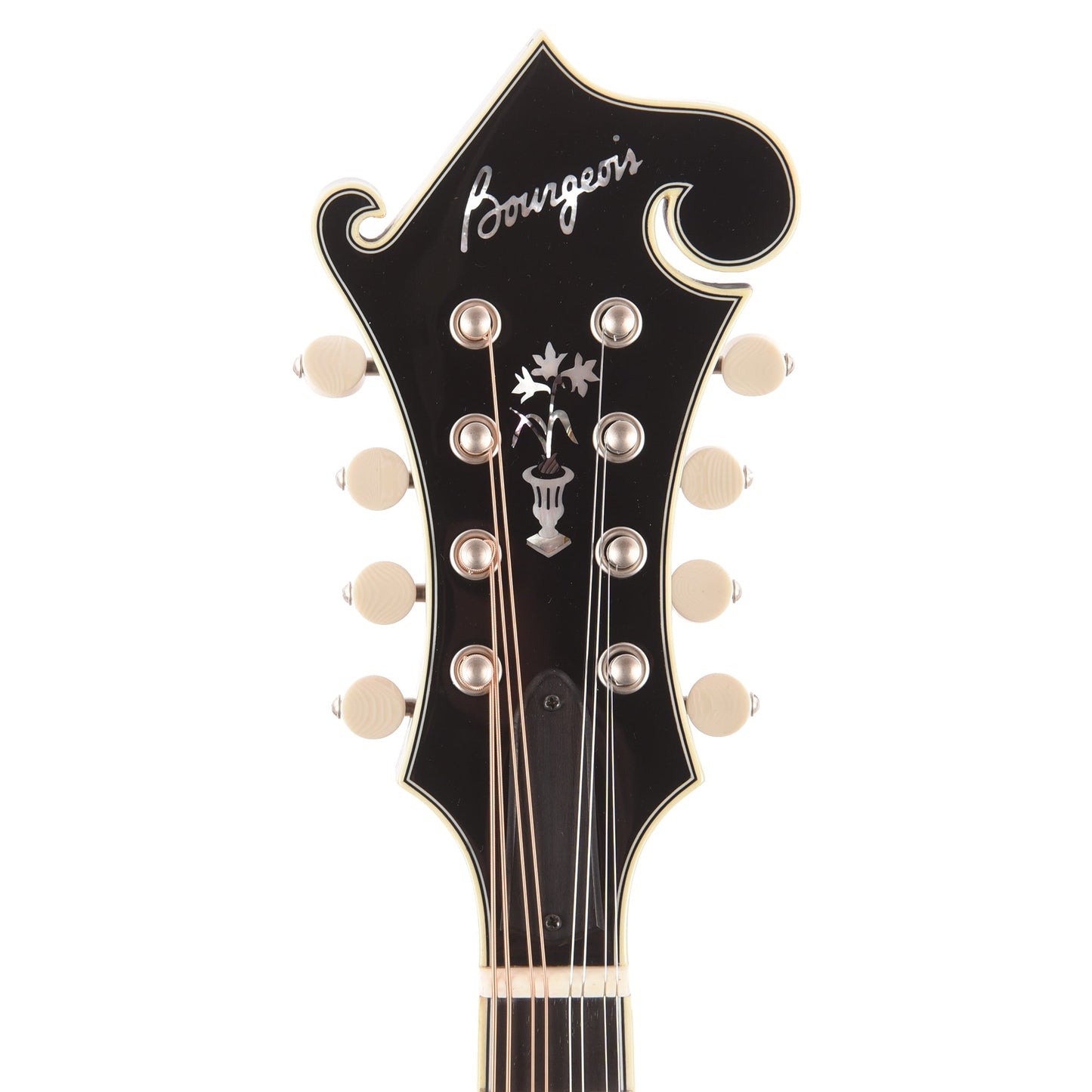 Bourgeois M5 F-Style Mandolin Aged Tone Torrefied Adirondack/Flamed Maple Black