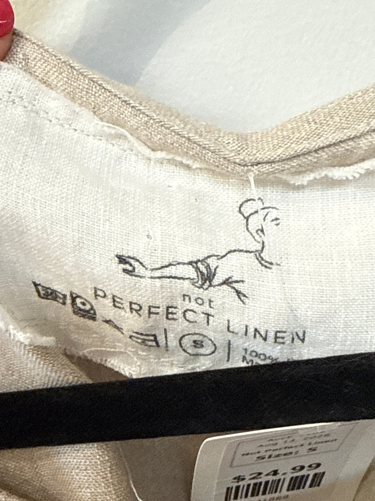 Not Perfect Linen 100% Linen Dress, S (retail $169)