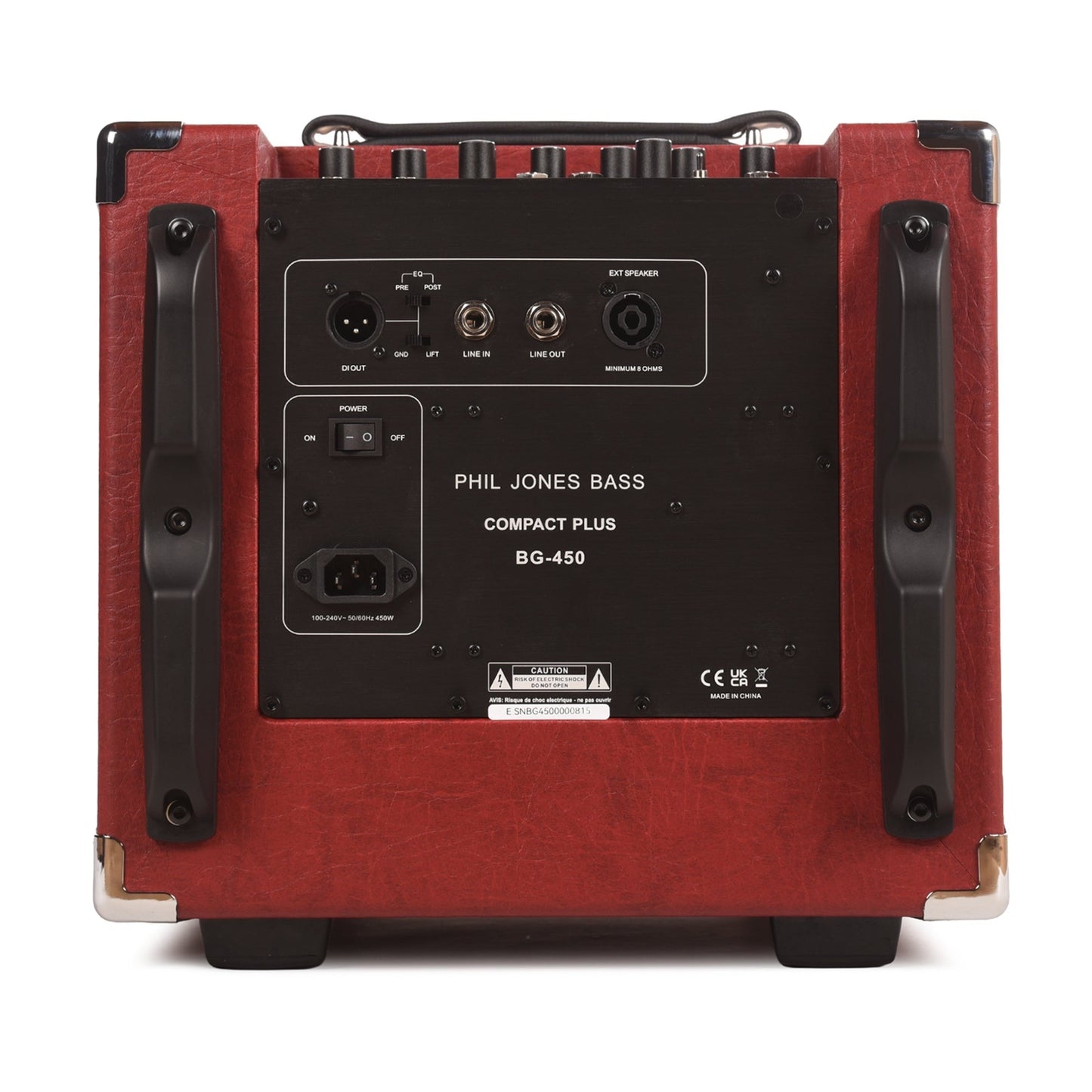 Phil Jones BG-450 Suitcase Compact Plus 500W 4x5 Bass Combo Amp Red
