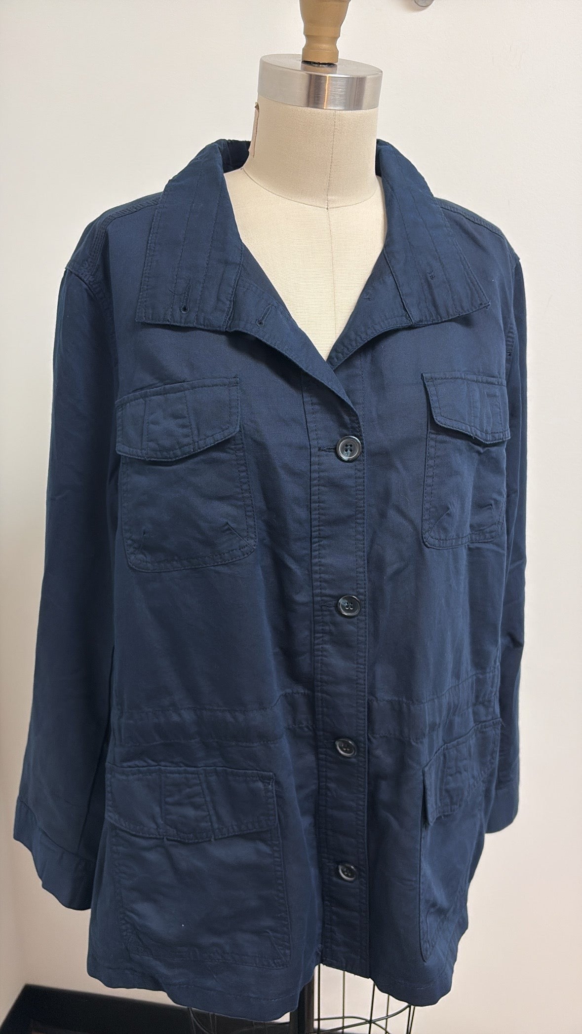 New Talbots Blue Jacket, 2X