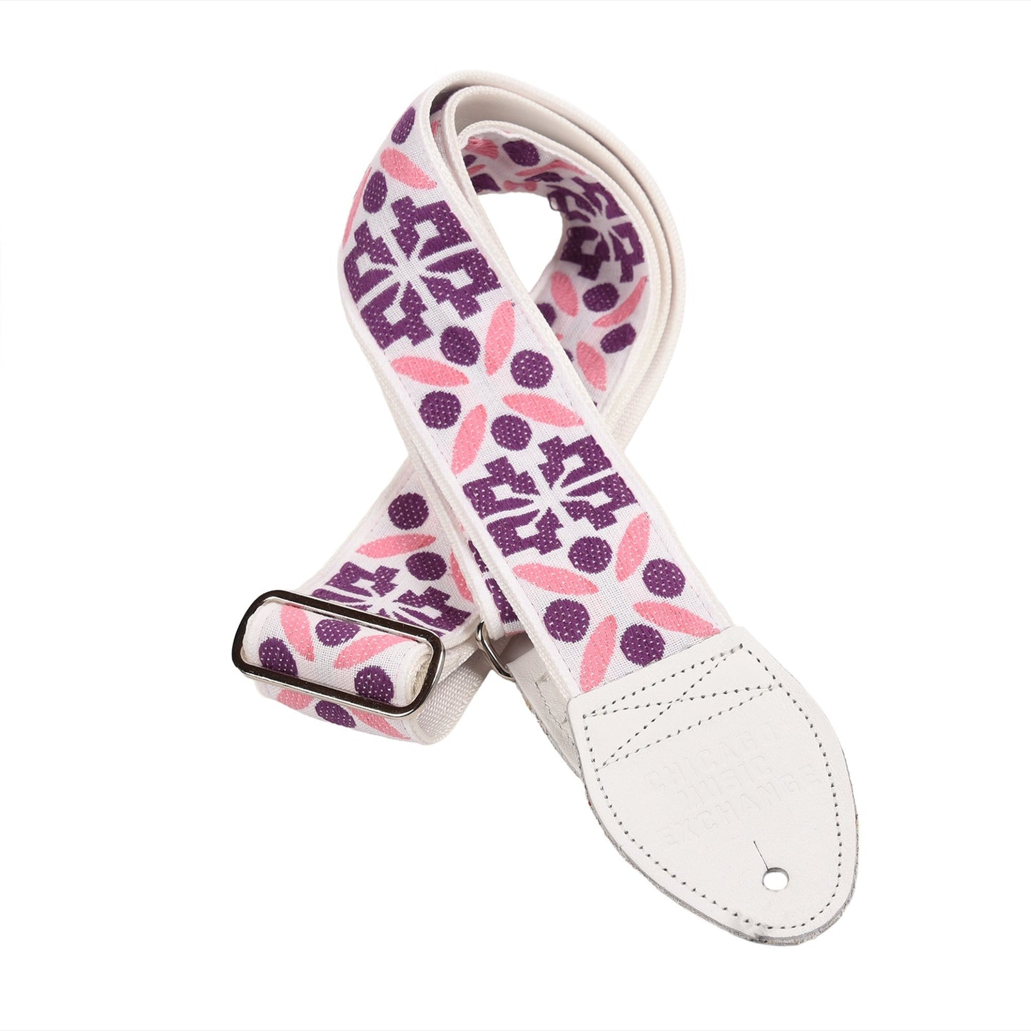 Souldier Inca Geometric White 2" Strap w/White Belt & Ends