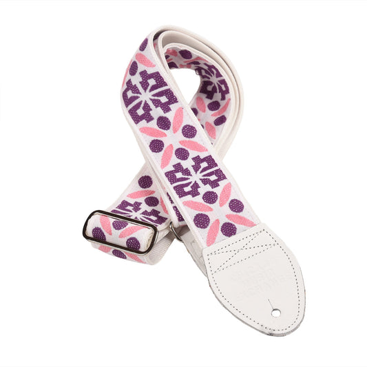 Souldier Inca Geometric White 2" Strap w/White Belt & Ends