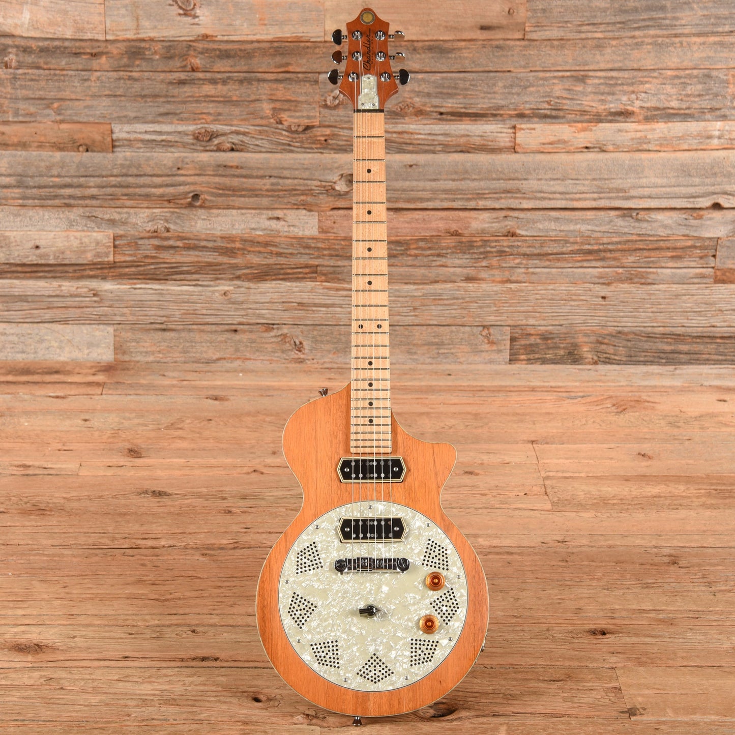 Chandler Lectraslide Resonator Guitar Natural