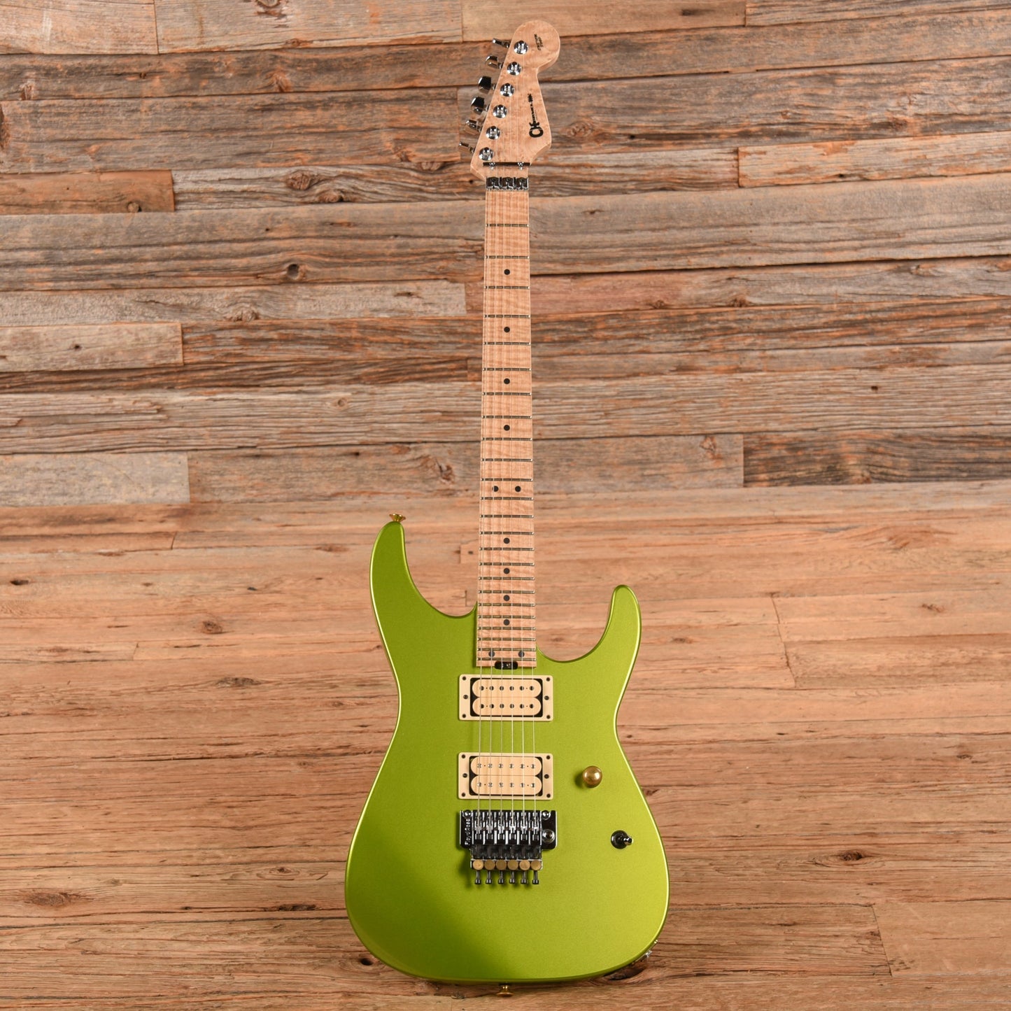 Charvel Custom Shop Dave Nichols Masterbuilt Dinky DK2H FR Lime Green Metallic 2021