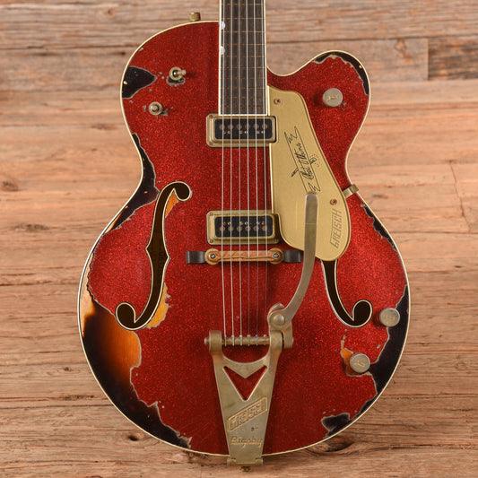Gretsch Custom Shop Stephen Stern Masterbuilt G6120-CST Red Sparkle Over Sunburst 2021 - Zac Brown