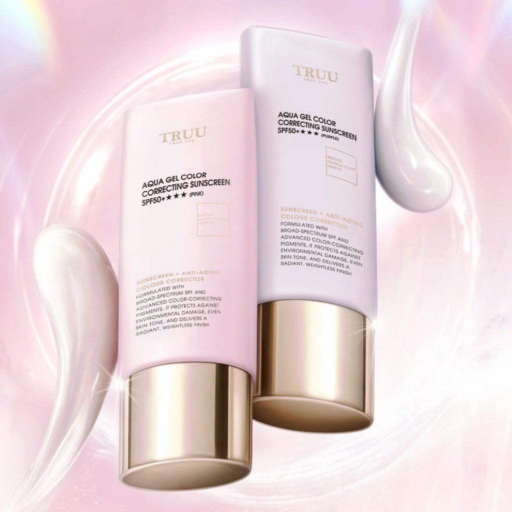 TRUU Aqua Gel Color Correcting Sunscreen 高水感亮顏校色防曬乳 SPF50+★★★ 50ml