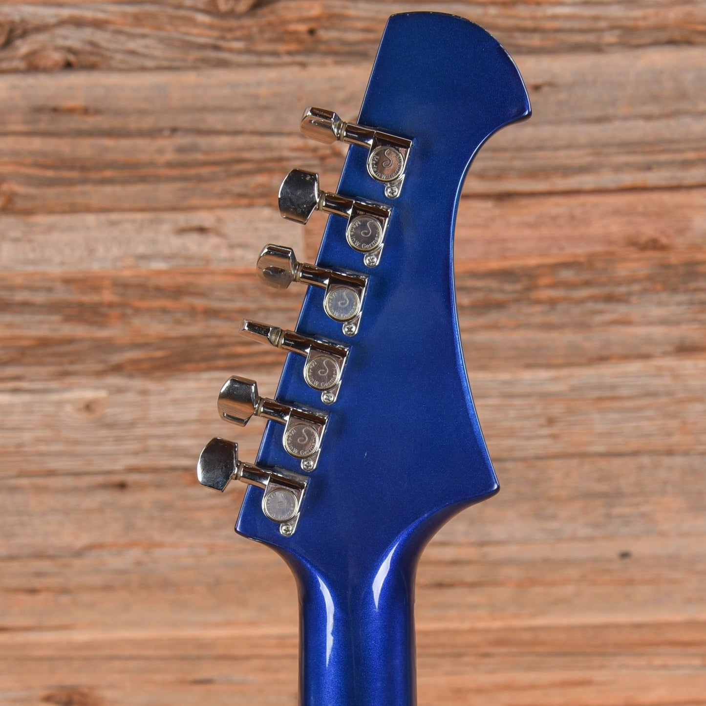 B.C. Rich Mockingbird Metallic Blue Refin 1980s