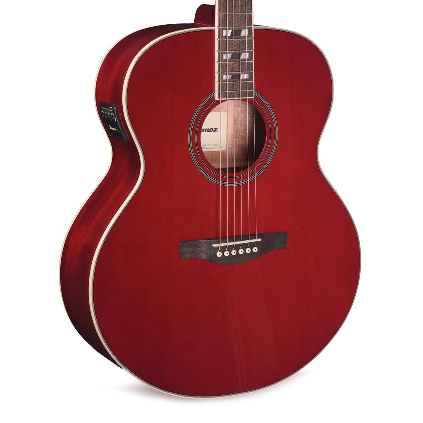 Ibanez AJ70M1EWR Jumbo Acoustic-Electric Guitar Wine Red High Gloss