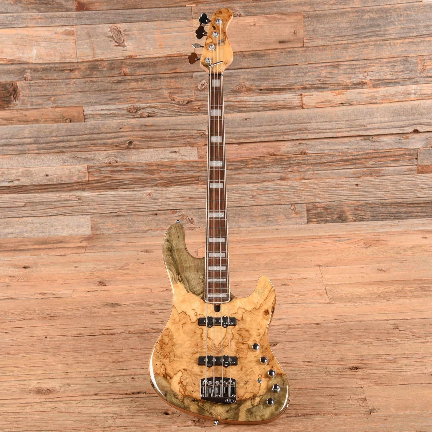 Mayones Jabba Custom BB 4-String Buckeye Burl Natural Gloss 2021
