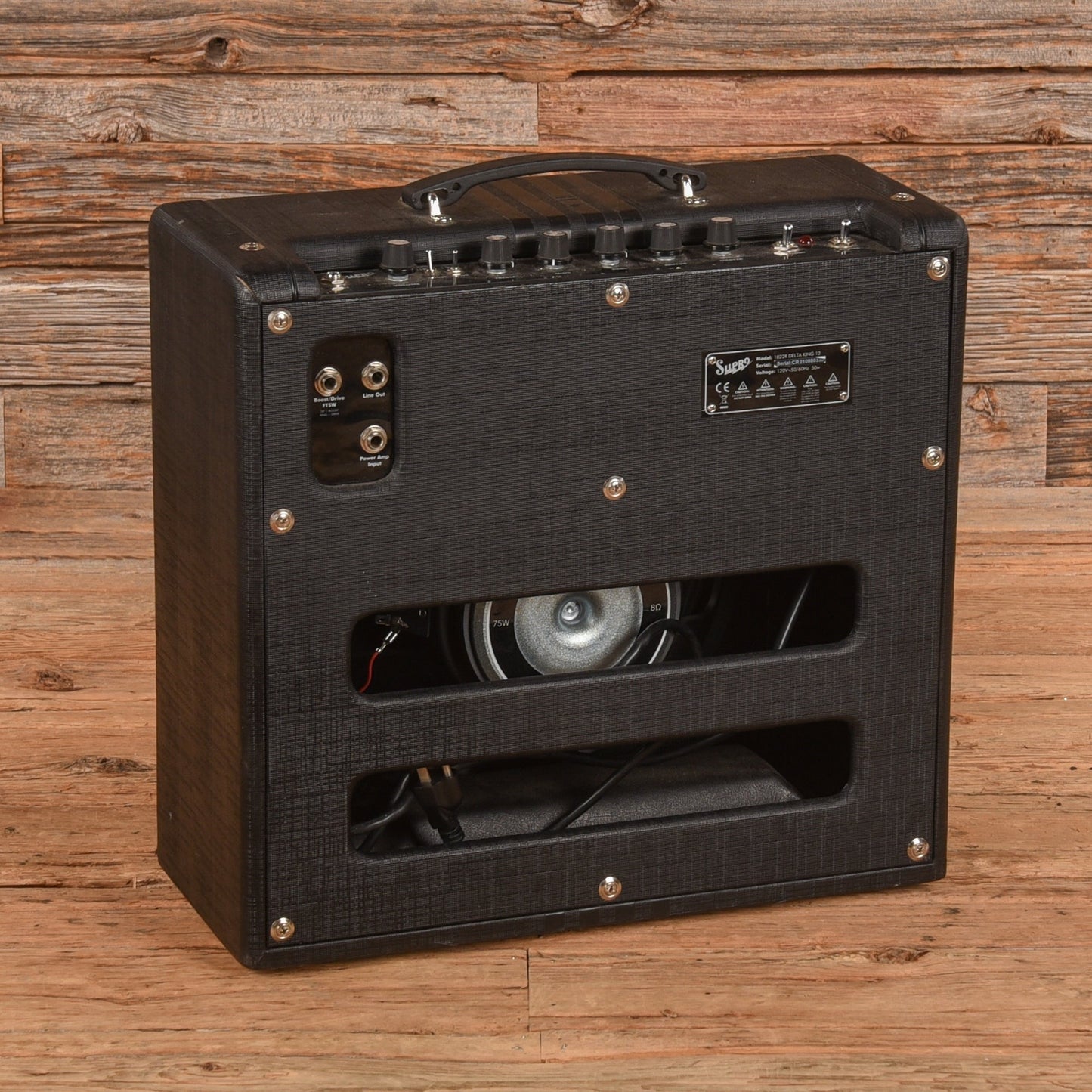 Supro 1822R Delta King 12 15-Watt 1x12" Guitar Combo Black