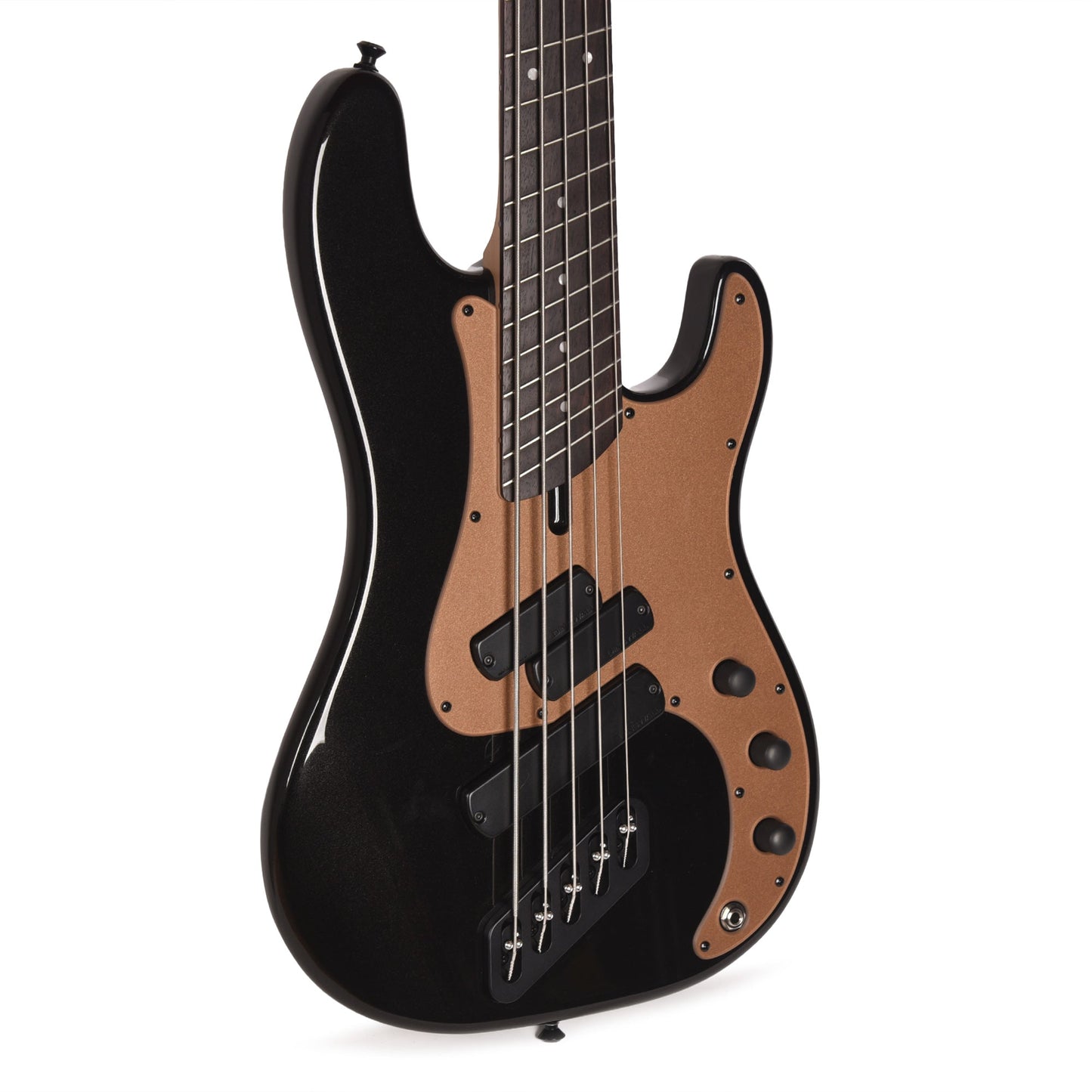 Dingwall SP1 Superbass 5-String Gloss Metallic Black w/Matte Gold Pickguard