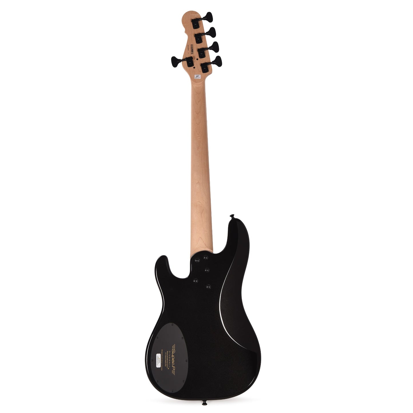 Dingwall SP1 Superbass 5-String Gloss Metallic Black w/Matte Gold Pickguard