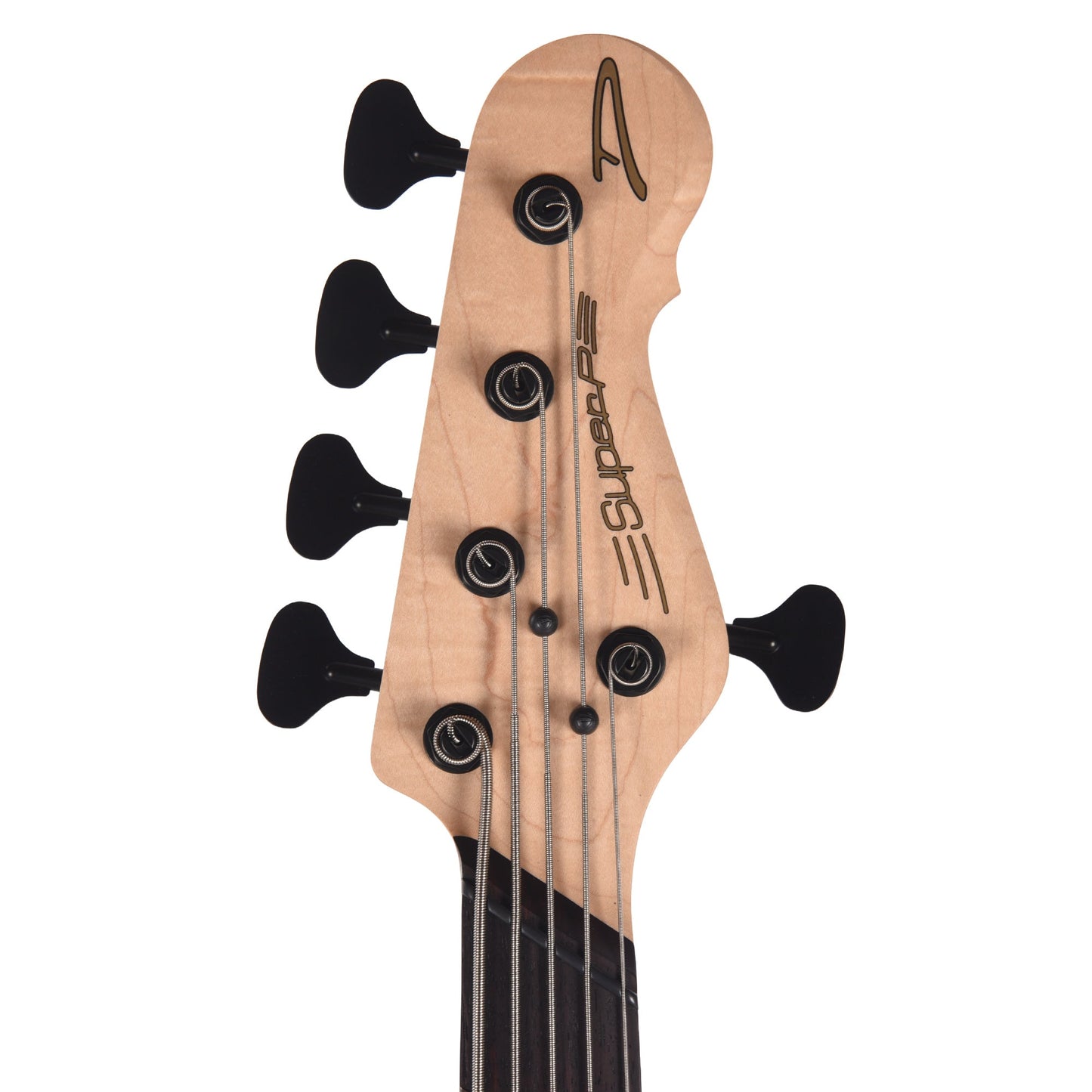 Dingwall SP1 Superbass 5-String Gloss Metallic Black w/Matte Gold Pickguard