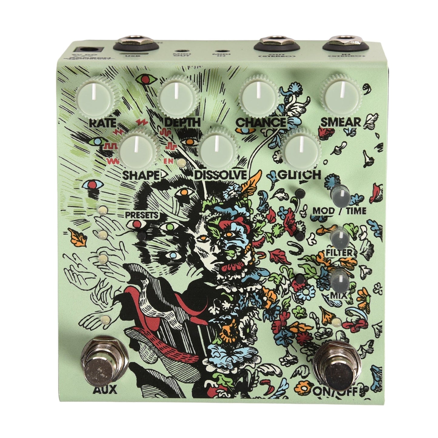 Old Blood Noise x Emily Hopkins Parting Glitch Device Pedal Green