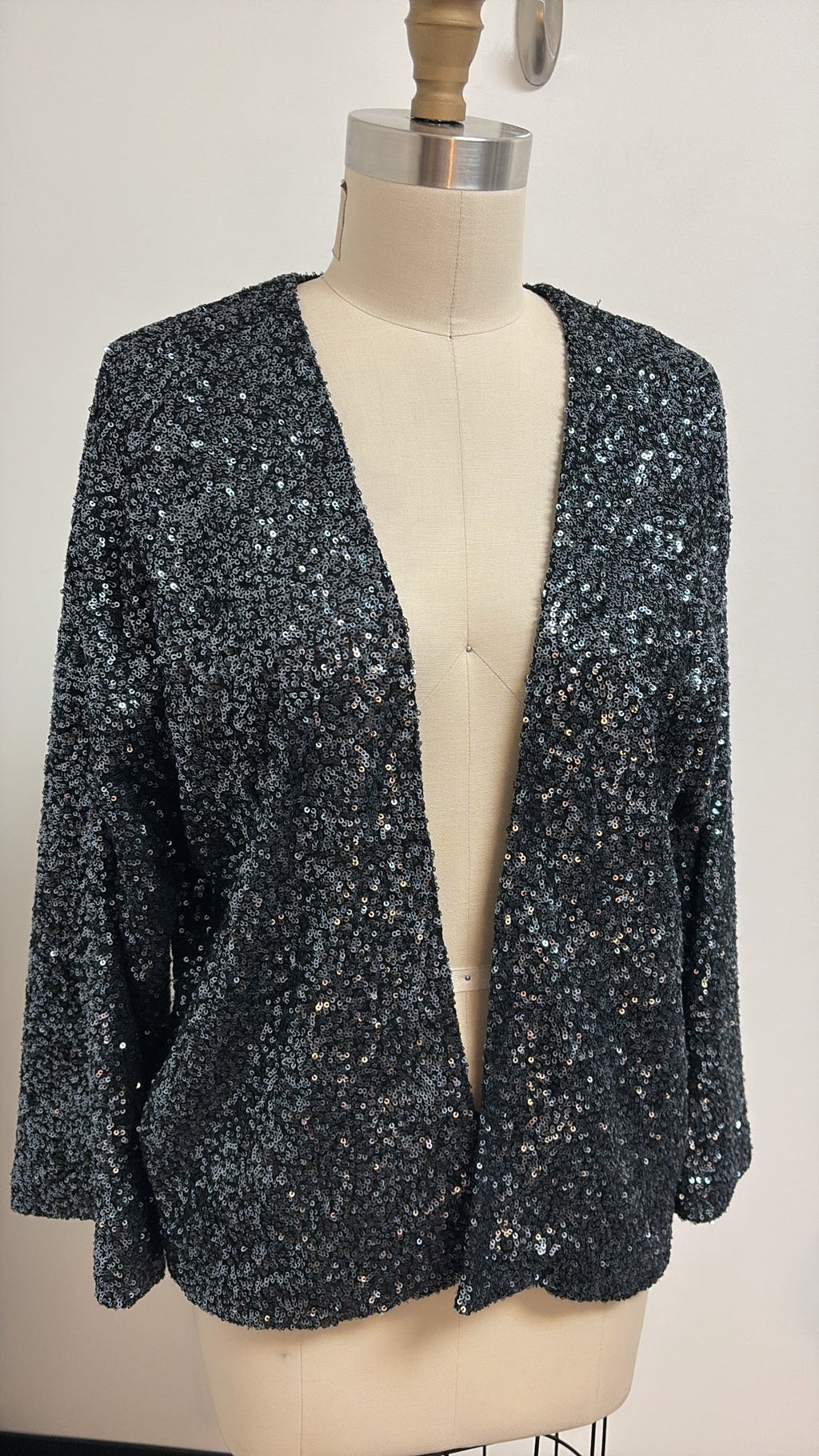 Gap Sequin Open Front Jacket, M