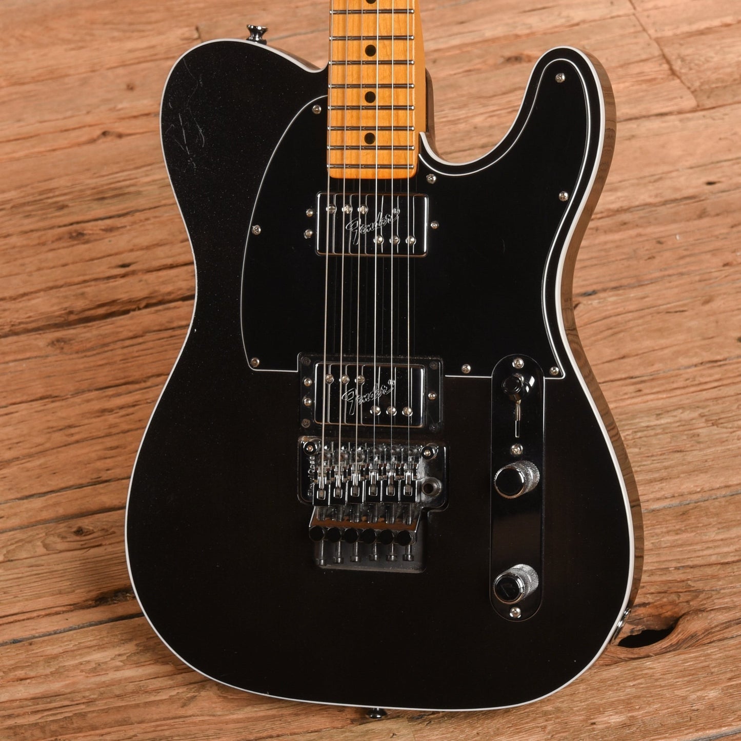 Fender American Ultra Luxe Telecaster Floyd Rose HH Mystic Black 2023