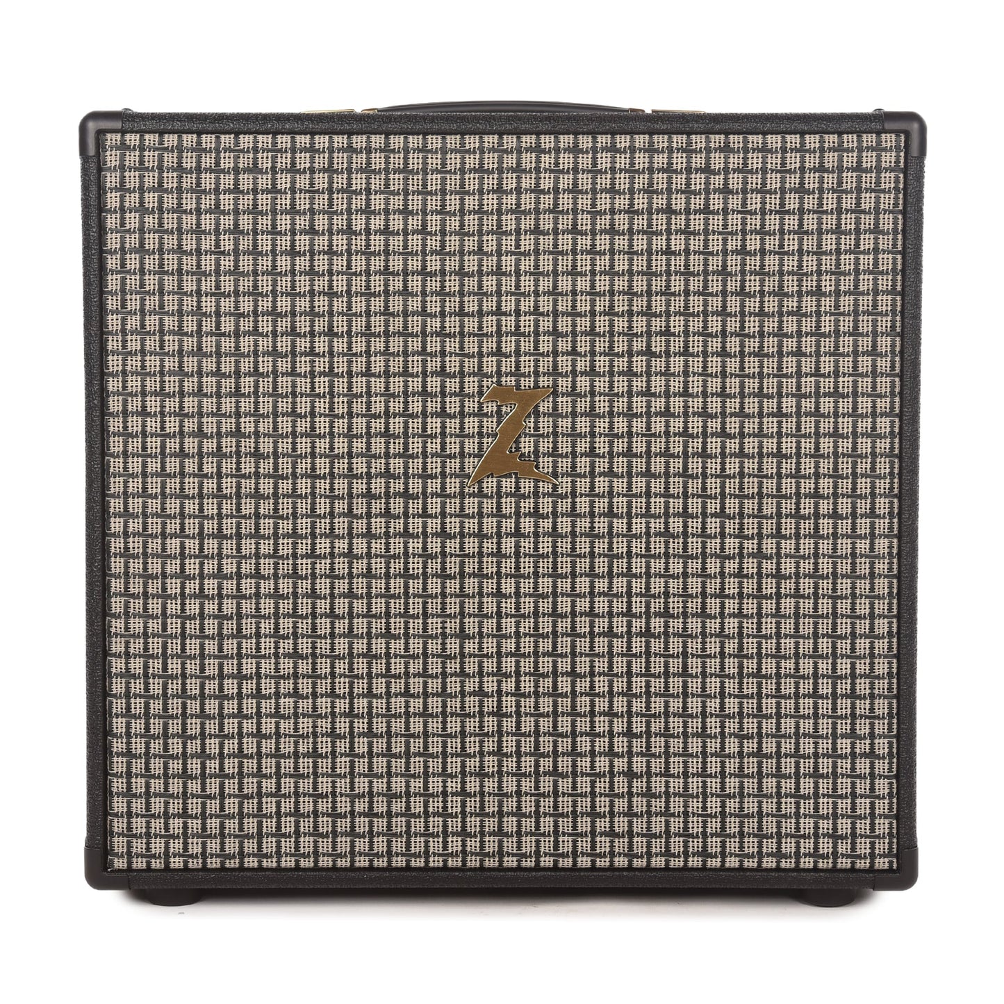 Dr. Z Route 66 Jr. 12w 1x12 Combo Black w/ Checkered Basketweave Grille, Gold Z and Handle