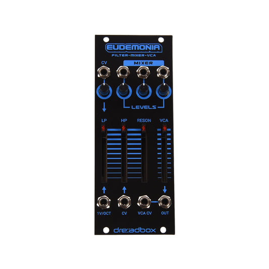 Dreadbox Eudemonia Dual Filter, Mixer & VCA Eurorack Module Black Light
