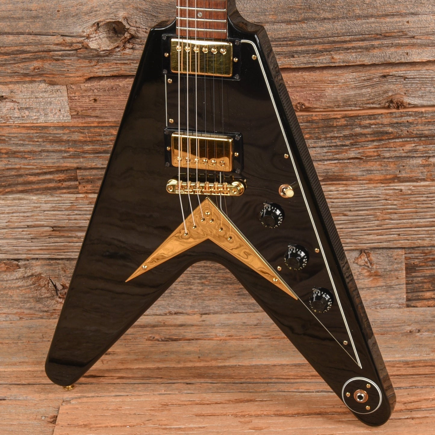 Gibson Flying V Heritage Korina Reissue Ebony 1983