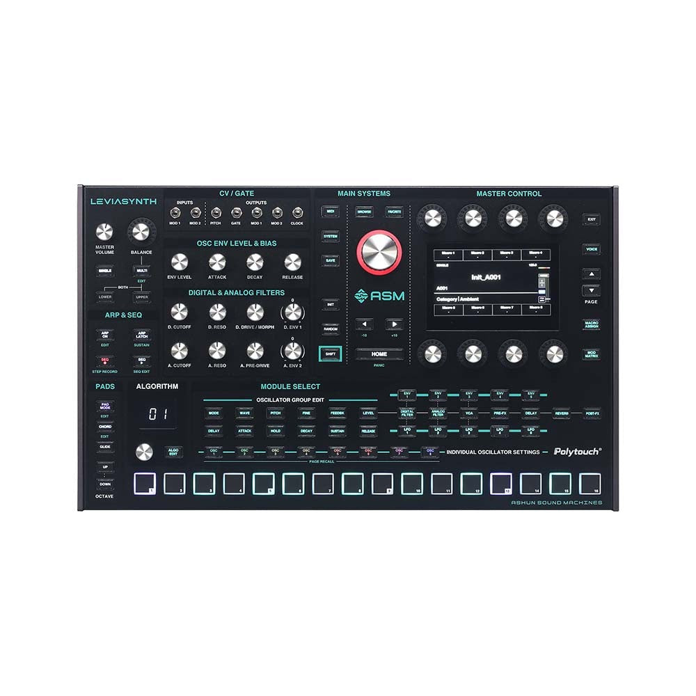 Leviasynth 16-voice Algorithmic Desktop Synthesizer
