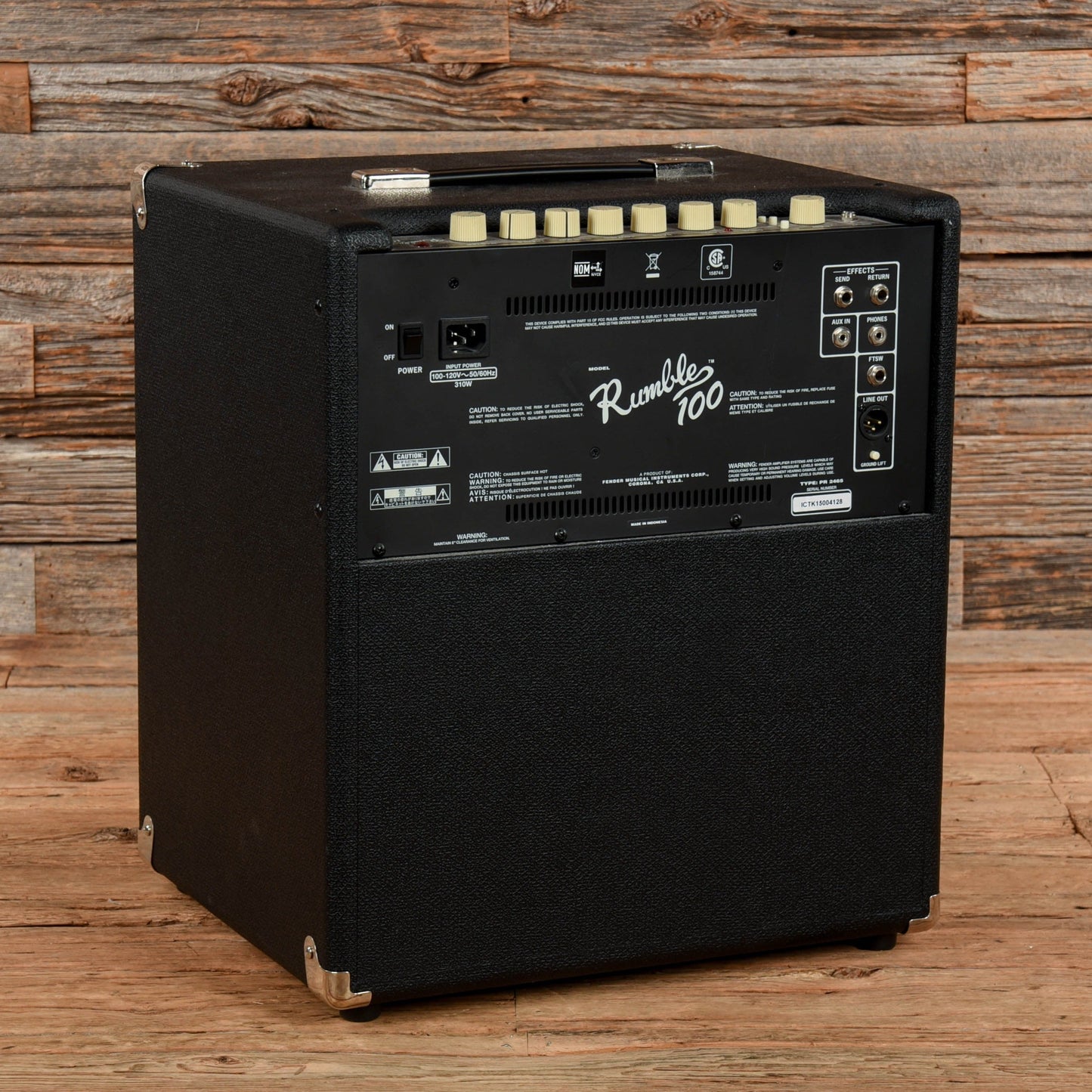 Fender Rumble 100 V3 100-Watt 1x12" Bass Combo Amp