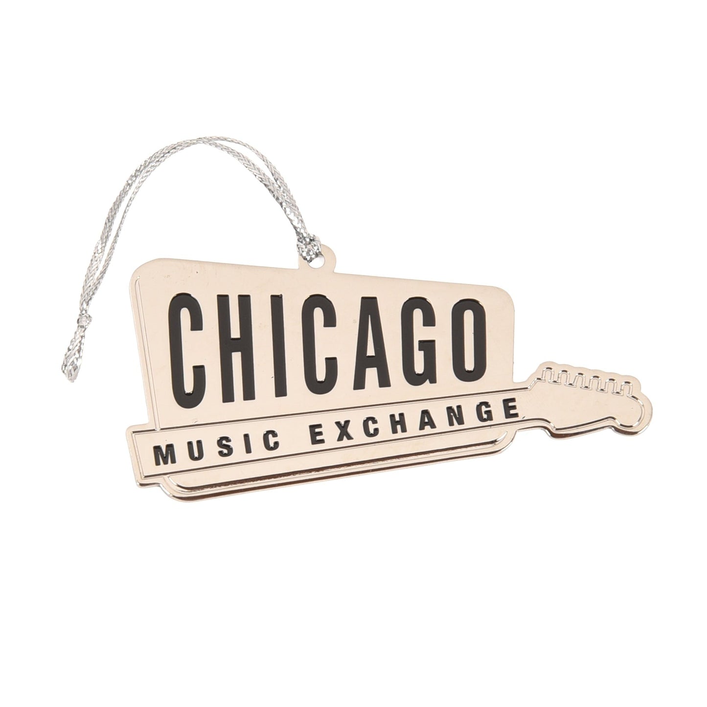 CME Classic Logo Silver Metal Holiday Ornament