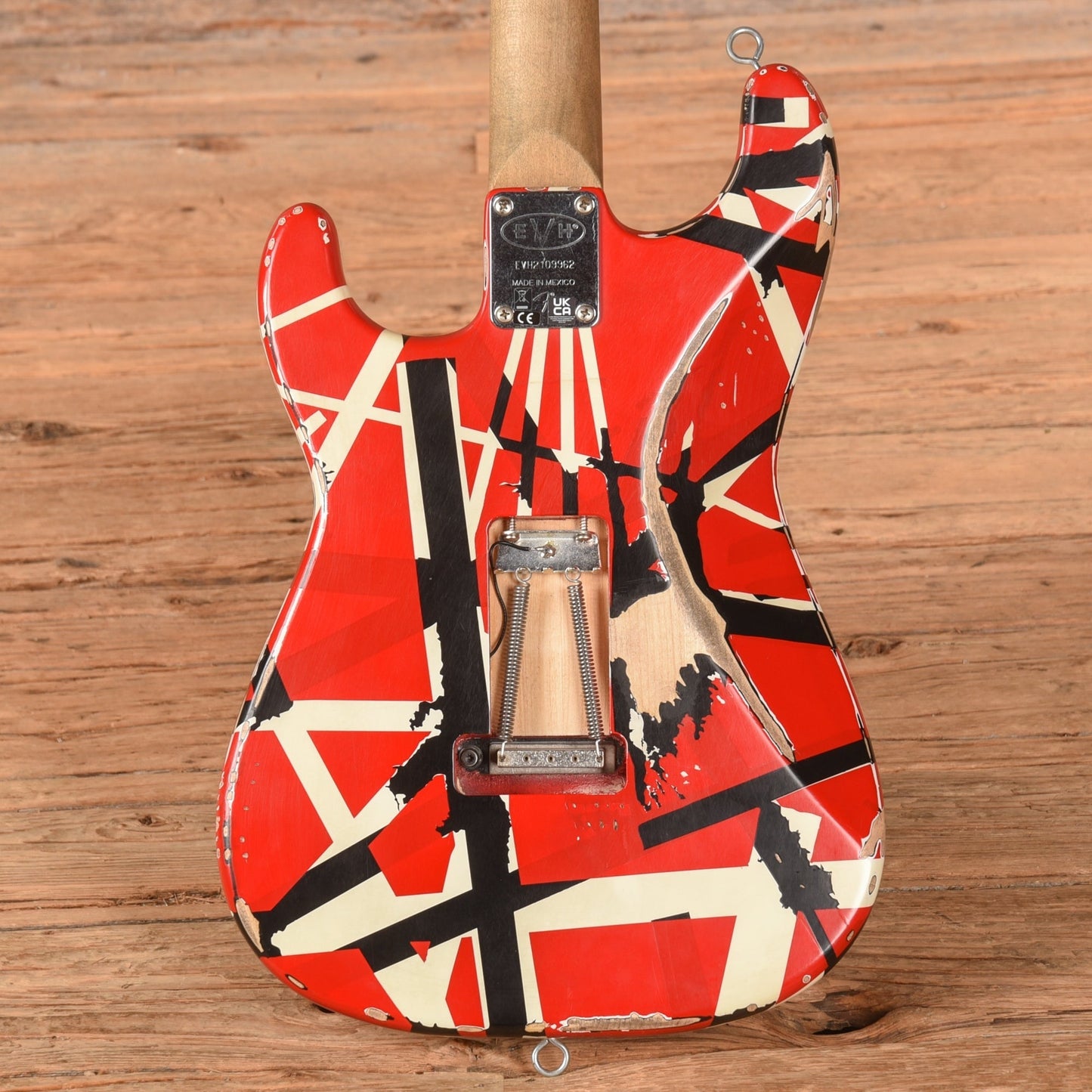 EVH Striped Series Frankenstein Red, Black, and White 2021