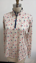 San Soleil UV 50+ Cooling Golf Print Pullover, L